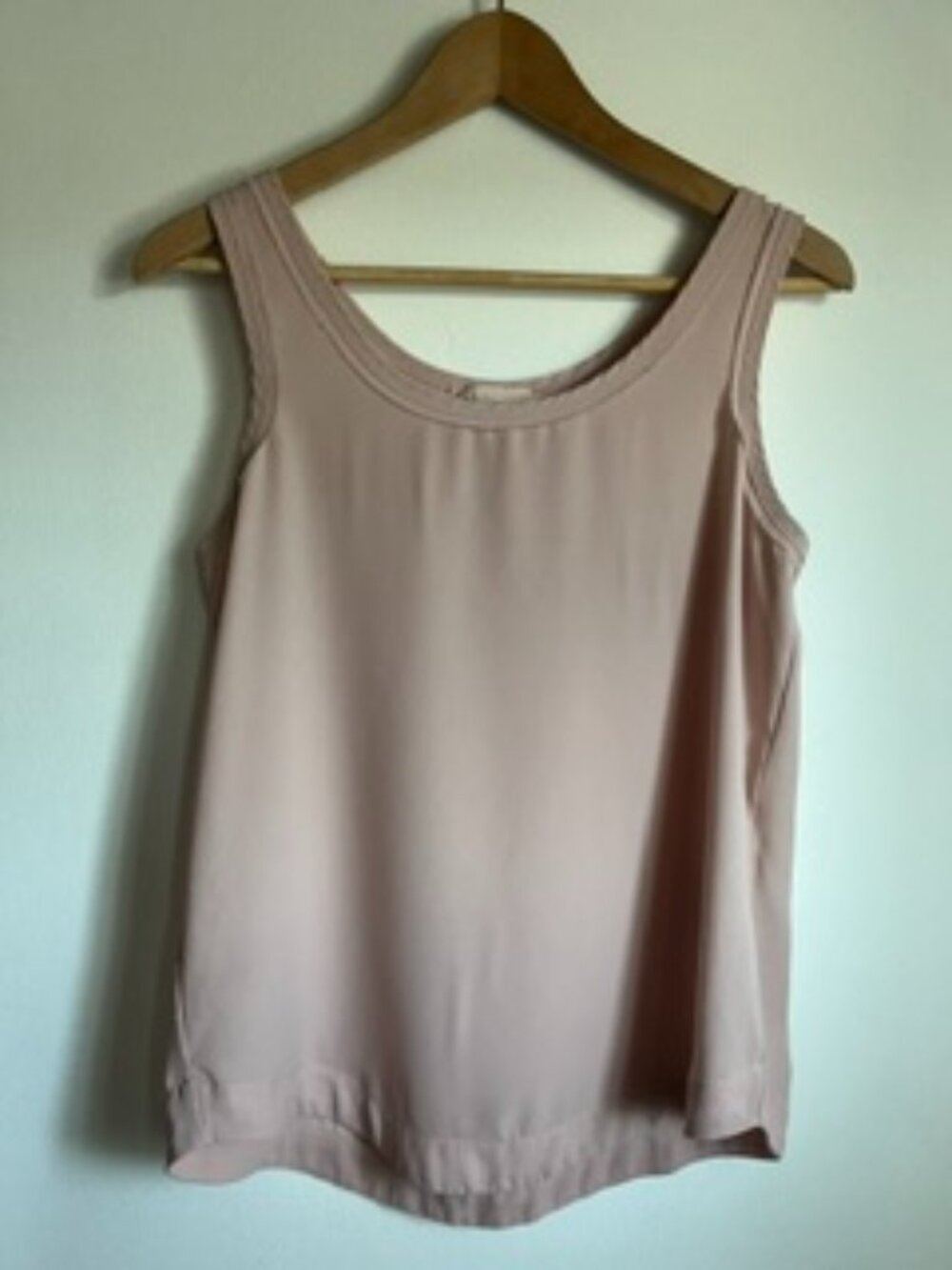 🧡3/$15 Philosophy Light Pink Semi-sheer Tank Top Women's S